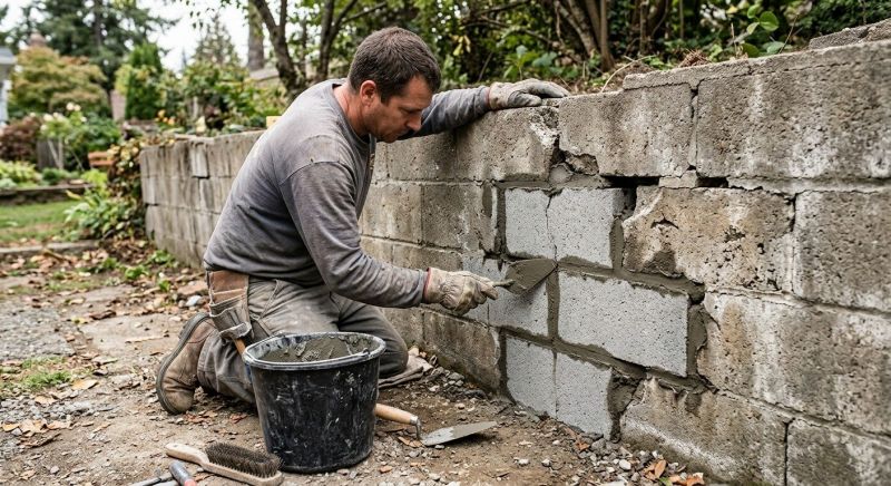 Block Wall Repair in Bushnell, FL