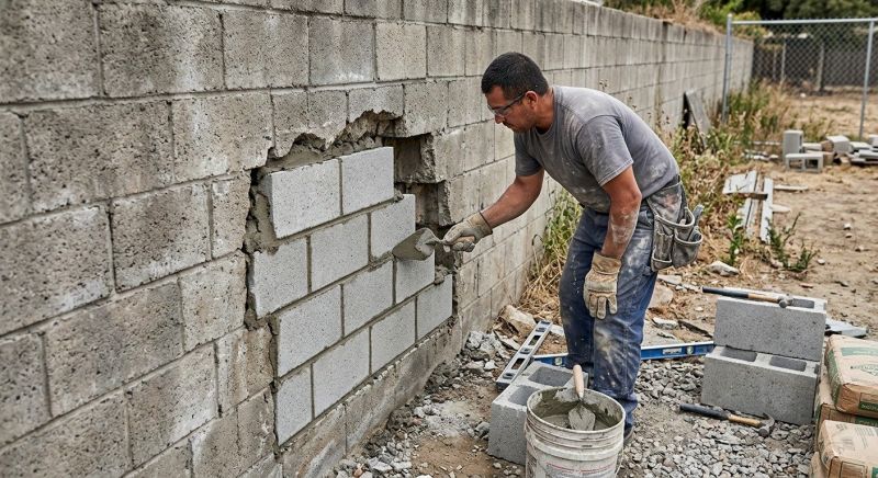 Block Wall Repair in Clermont, FL