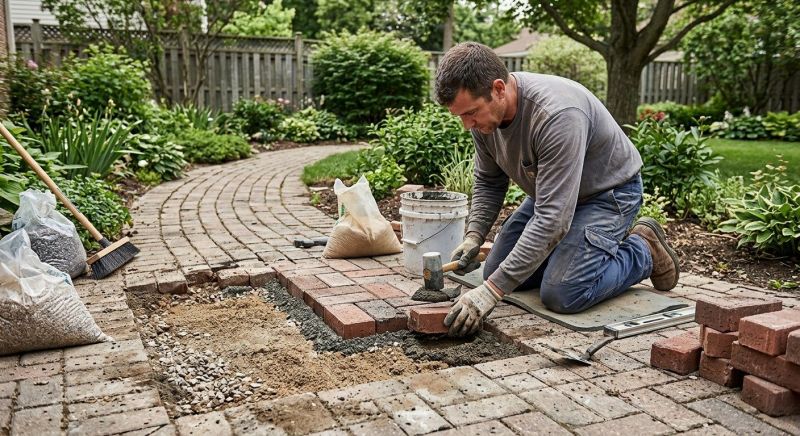 Brick Driveway Repair in Clermont, FL