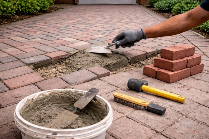 Brick Flatwork Repair in Lake County, FL
