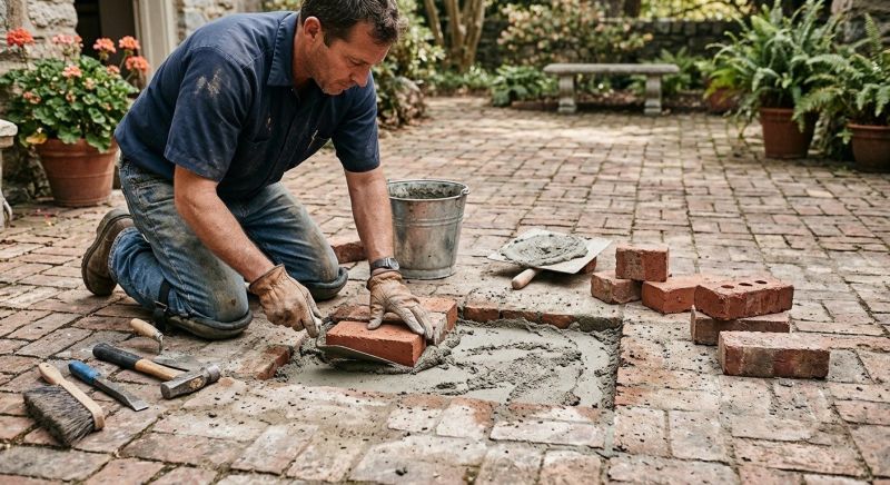 Brick Flatwork Repair in Mount Dora, FL