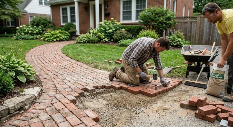 Brick Pathway Repair in Clermont, FL