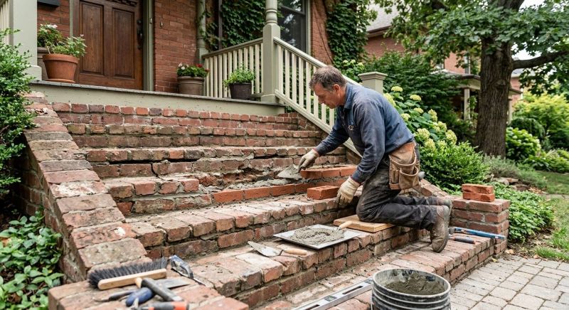 Brick Stairs Repair in Winter Garden, FL