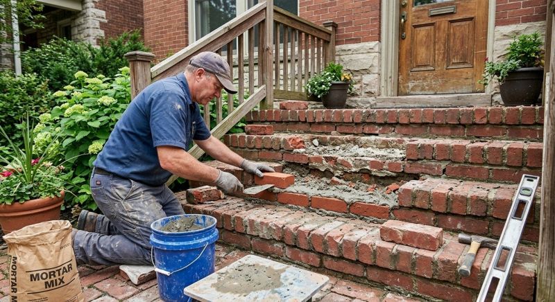 Brick Stoop Repair in Clermont, FL
