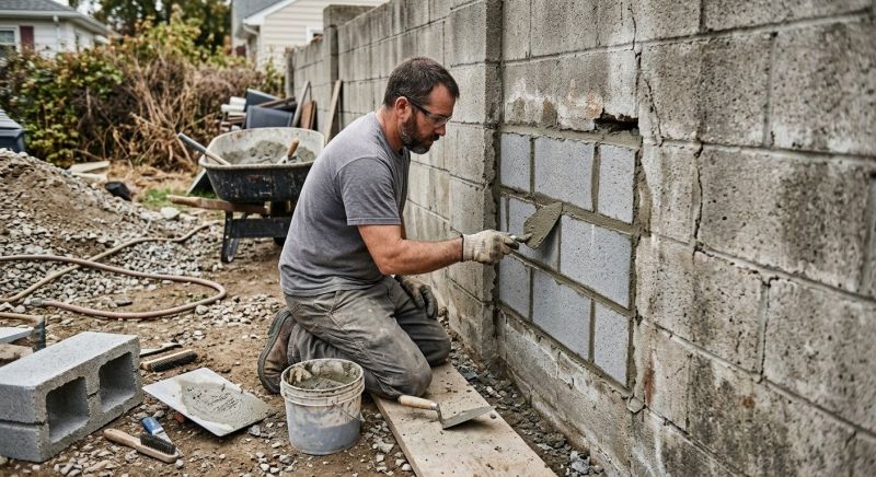 Cinder Block Wall Repair in Mascotte, FL