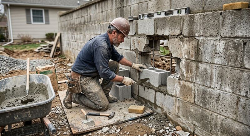 Concrete Block Repair in Bushnell, FL