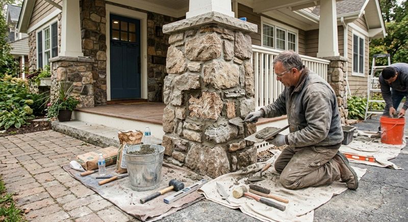 Stone Column Repair in Clermont, FL