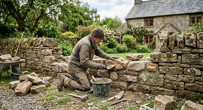 Stone Wall Repair in Mascotte, FL