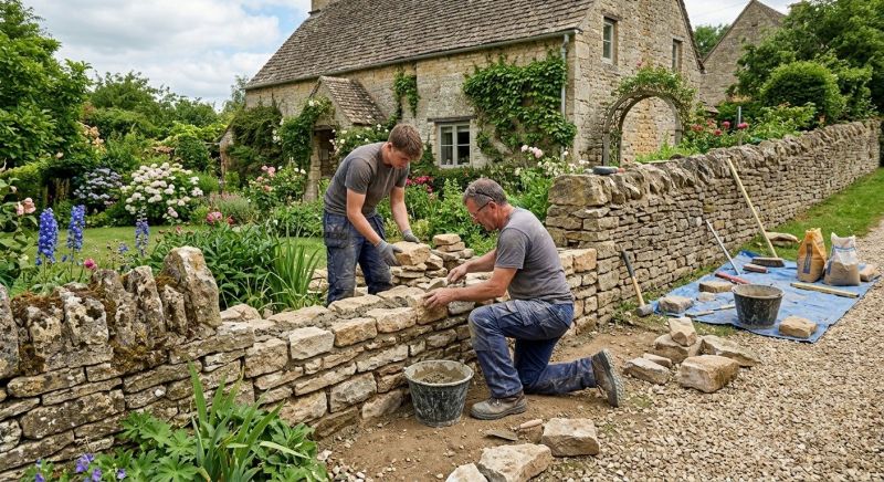 Stone Wall Repair in Winter Garden, FL